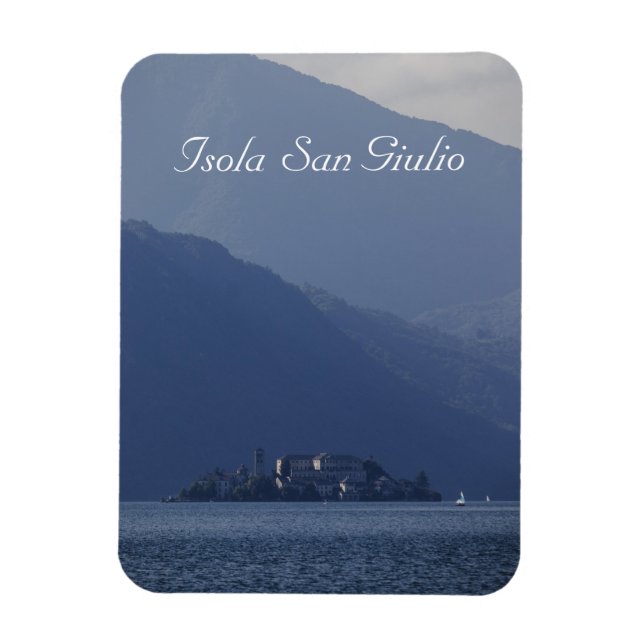 Isola San Giulio, Orta-See, Italien Magnet (Vertikal)