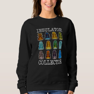 Isolator Collector Antique Telegraph Vintag Glas Sweatshirt