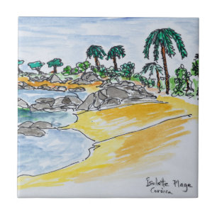 Isolella Beach, Ajaccio  Korsika, Frankreich Fliese