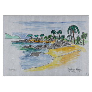 Isolella Beach, Ajaccio  Korsika, Frankreich Schneidebrett