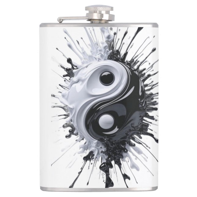 Isolierflasche Flachmann (Vorderseite)