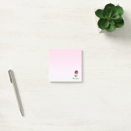 Isolierte Blume Post-it Klebezettel
