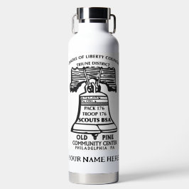 Isolierte Wasserflasche - Weiß (personalisiert) Trinkflasche