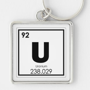 Isomalchemikalienformel für Uran Schlüsselanhänger