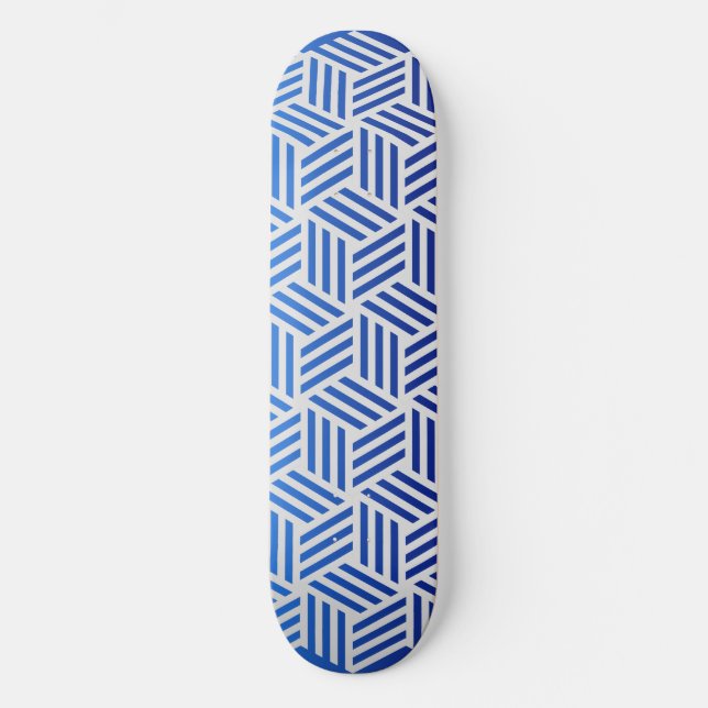Isometric Weave #e5e5e5 Skateboard (Vorderseite)