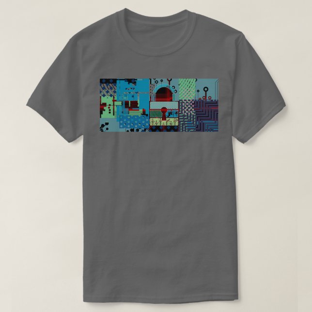 Isometrische Cyber-Sicherheit und -Informationen o T-Shirt (Design vorne)