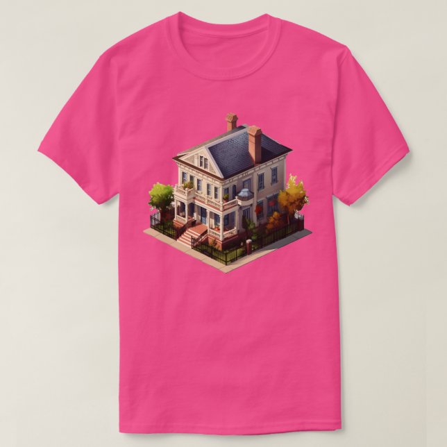 Isometrische Gestaltung im südlichen Charleston Ho T-Shirt (Design vorne)