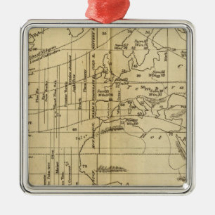 Isothermaldiagramm Silbernes Ornament