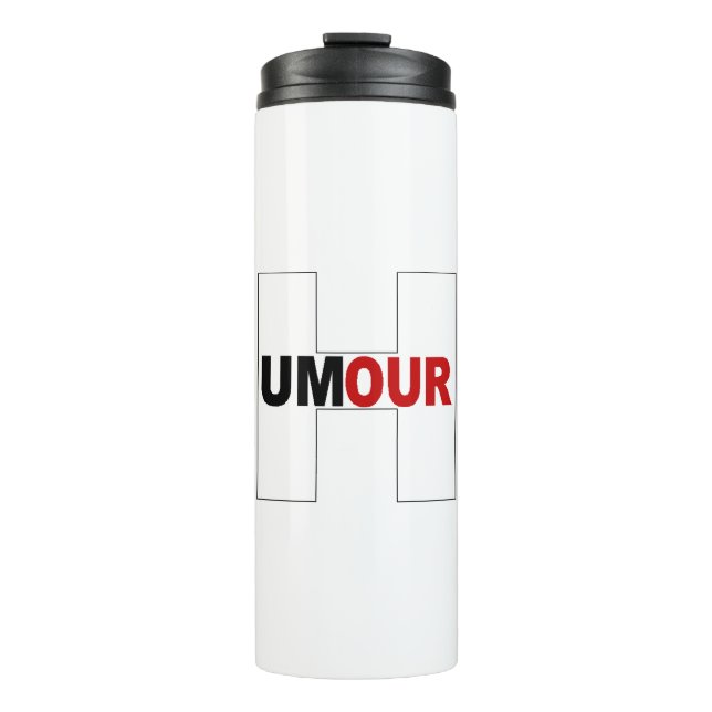 Isotherme-HUMOUR-Flasche Thermosbecher (Vorderseite)