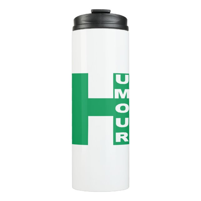 Isotherme-HUMOUR-Flasche Thermosbecher (Vorderseite)