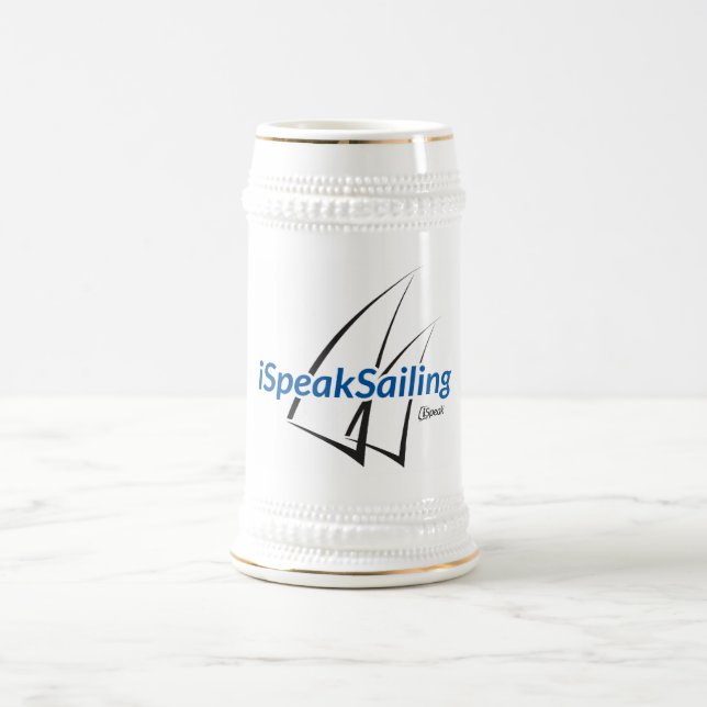 iSpeakSailing Bier Stein Bierglas (Mittel)