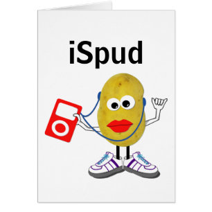 "ispud" humorvolle Parodie Karte