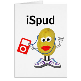 "ispud" humorvolle Parodie Karte
