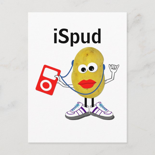 'iSpud' humorvolle Parodie Postcard Postkarte (Vorderseite)