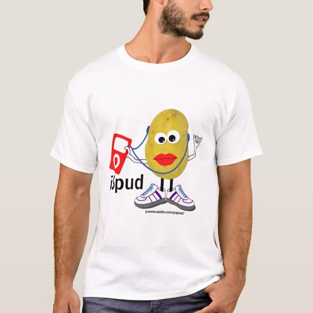 "ispud" humorvolles Parodiet-shirt T-Shirt (Vorderseite)