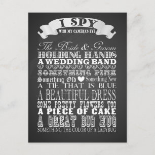 Ispy Gastgeschenk Hochzeit Vintage Hochzeitskalkbo Postkarte