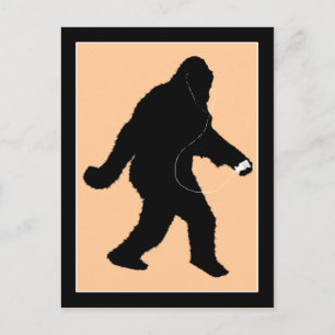iSquatch (Hintergrundfarbe ändern) Postkarte
