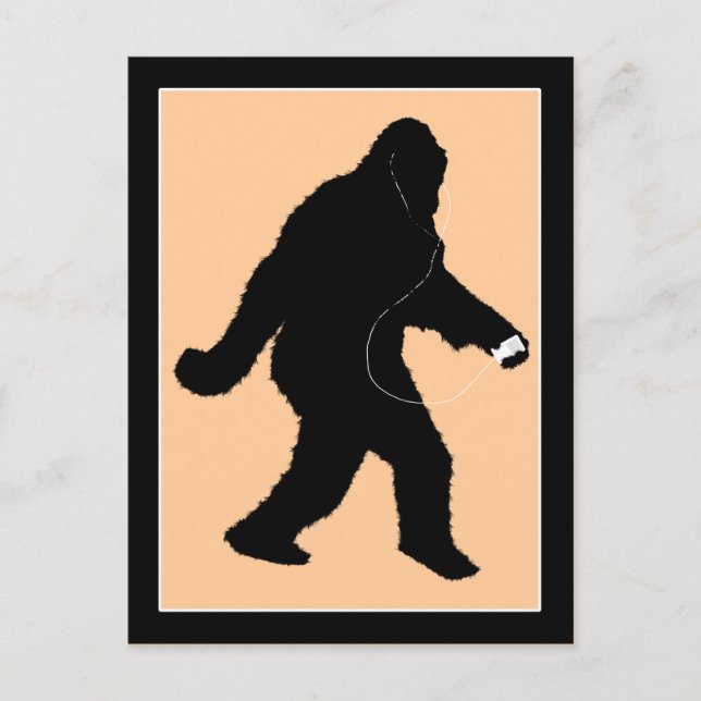 iSquatch (Hintergrundfarbe ändern) Postkarte (Vorderseite)
