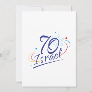 ISRAEL 70 Jahrestag des Unabhängigkeitstages 2018 Karte