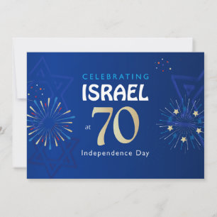 ISRAEL 70 Jahrestag des Unabhängigkeitstages 2018 Karte