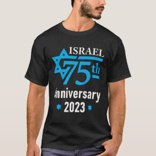 Israel 75 Jahre Jubiläum Jüdischer Staat T-Shirt