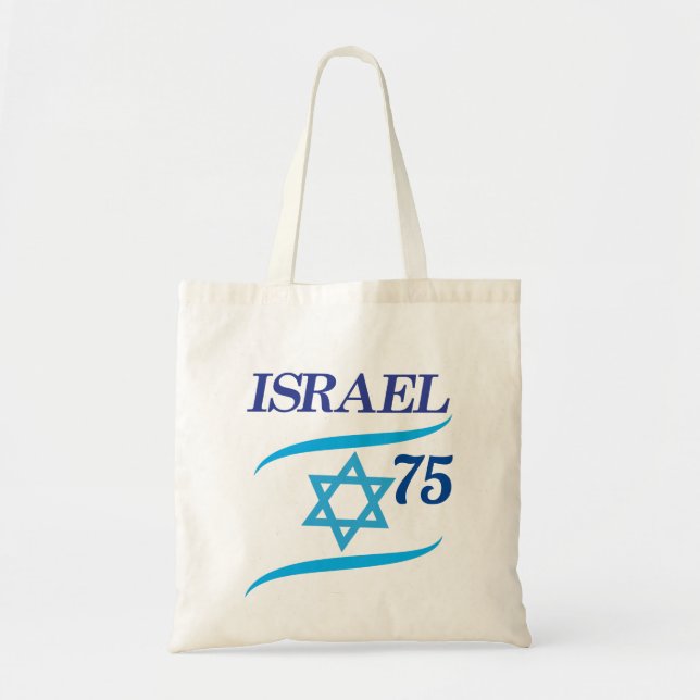 Israel 75 Jahrestag, Unabhängigkeitstag - Moderne Tragetasche (Vorne)