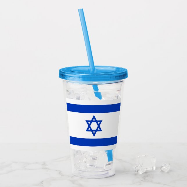 Israel Acryltrinkbecher (Vorderseite Ice)