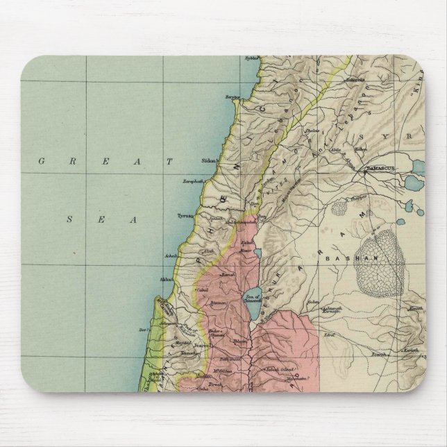 Israel Antike Karte Mousepad (Vorne)