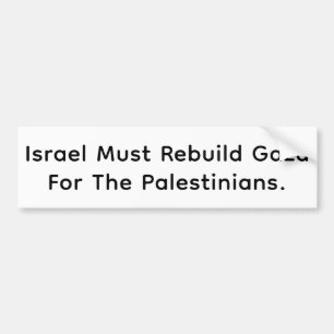 Israel baut Gaza & verlässt Hankamer Artjunkhaus A Autoaufkleber
