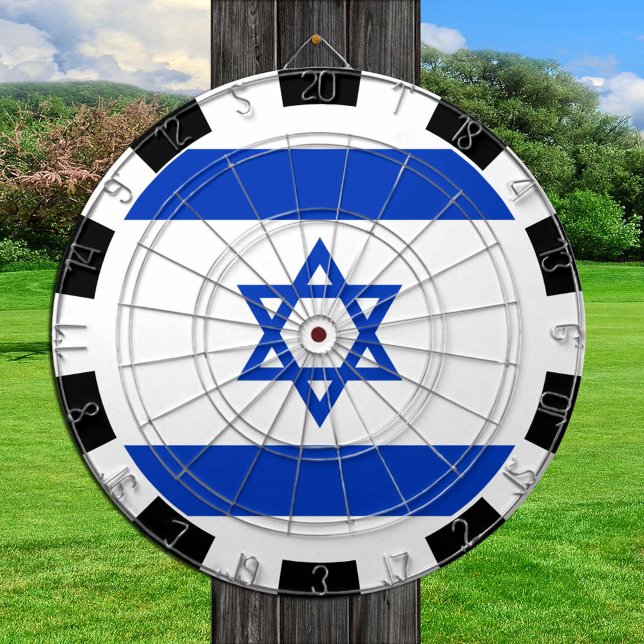 Israel Dartboard & Israeli Flag / Spielbrett Dartscheibe (Von Creator hochgeladen)