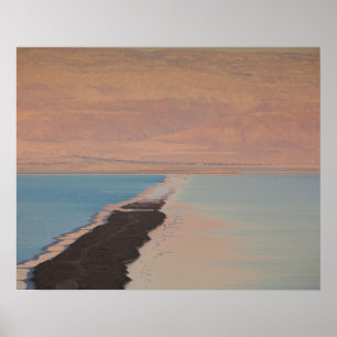 Israel, Dead Sea, Ein Bokek, Dead Sea, dusk Poster