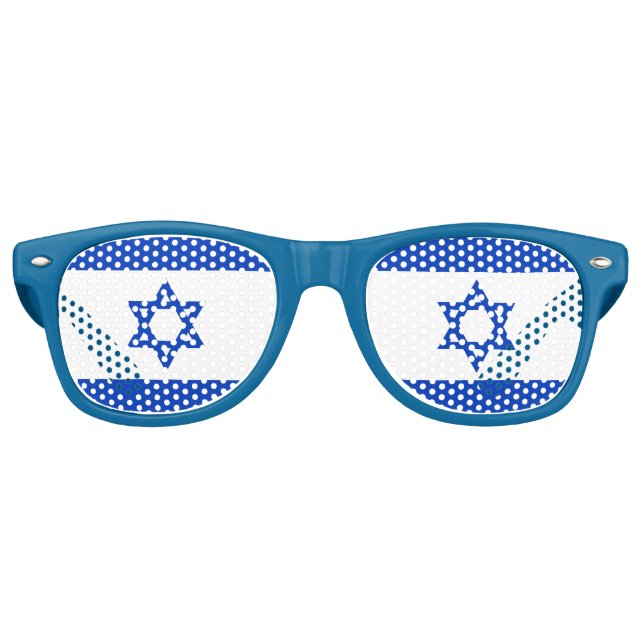 Israel Flag Adult Party Shades Partybrille (Vorderseite)