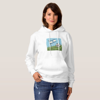 Israel flag and soccer ball hoodie