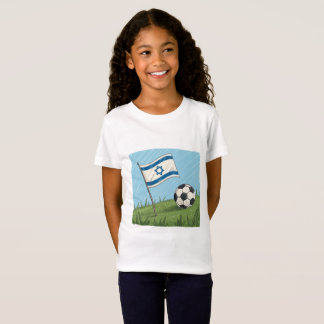 Israel flag and soccer ball T-Shirt