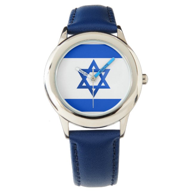 Israel Flag Armbanduhr (Vorderseite)