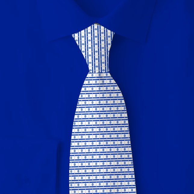 Israel Flag Brick Pattern Krawatte (Von Creator hochgeladen)