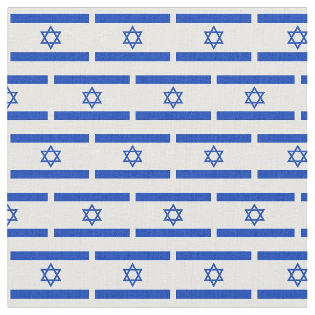 Israel Flag & jüdische Fabrik / israelische Mode Stoff (Nahaufnahme)