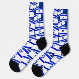 Israel Flag Pattern Socken
