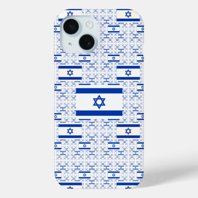 Israel Flag - Star of David - in Layers Case-Mate iPhone Hülle (Rückseite)