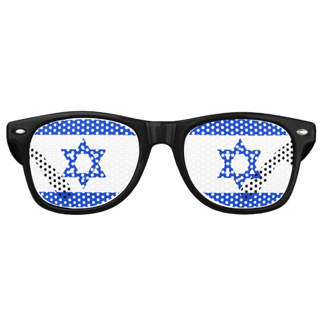 ISRAEL FLAG SUNGLASSEN SHADES PARTYBRILLE (Vorderseite)