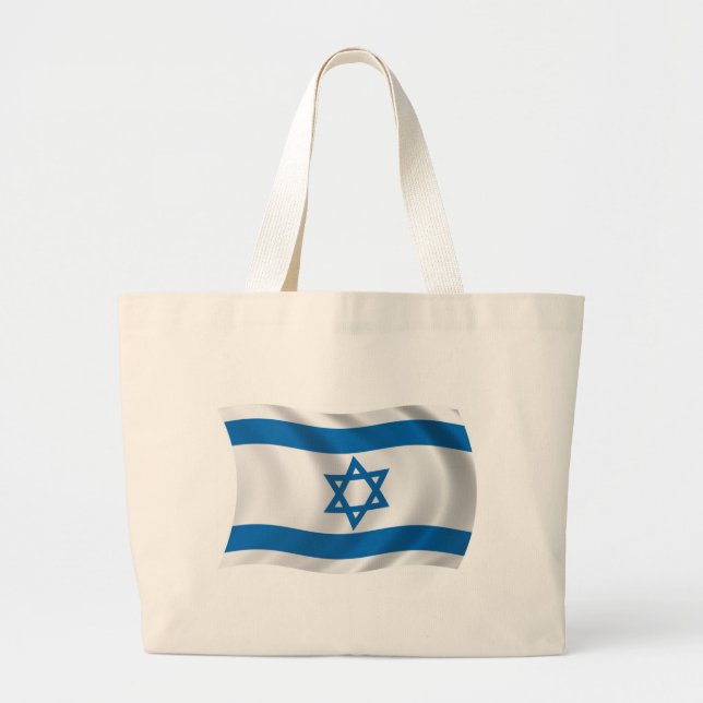 Israel Flag Totbeutel Jumbo Stoffbeutel (Vorne)