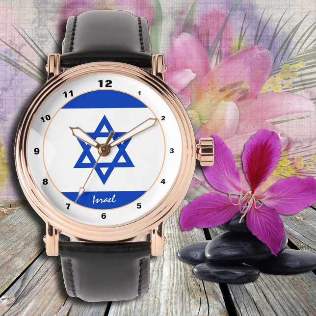 Israel Flag Uhr, Patrioten, Israel Mode Armbanduhr (Von Creator hochgeladen)