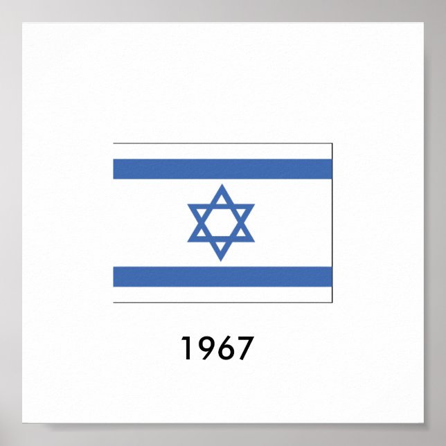 Israel-Flagge 1967 Poster (Vorne)
