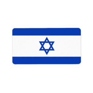 Israel-Flagge Adressaufkleber