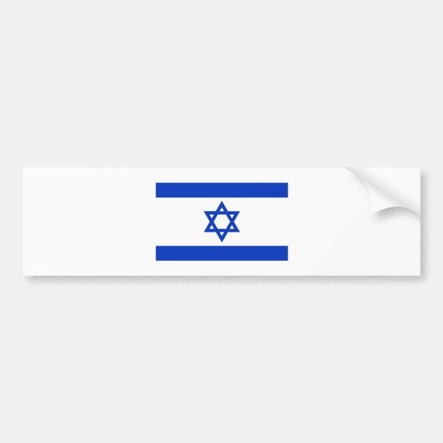 Israel-Flagge Autoaufkleber (Vorne)