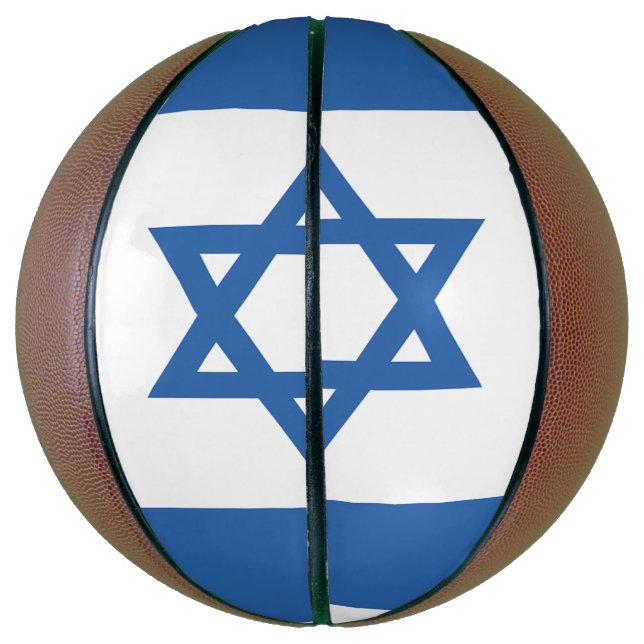 Israel-Flagge Basketball (Vertikal)