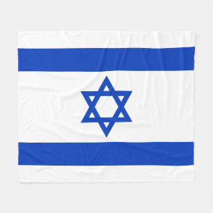 Israel Flagge blau-weiß moderne patriotische Fleecedecke