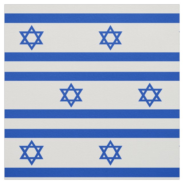 Israel-Flagge blauer Star von David Stoff (Muster)