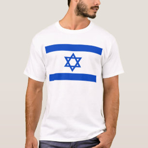 Israel-Flagge blauer Star von David T-Shirt