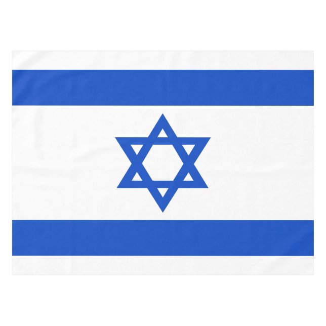 Israel-Flagge blauer Star von David Tischdecke (Vorderseite (Horizontal))
